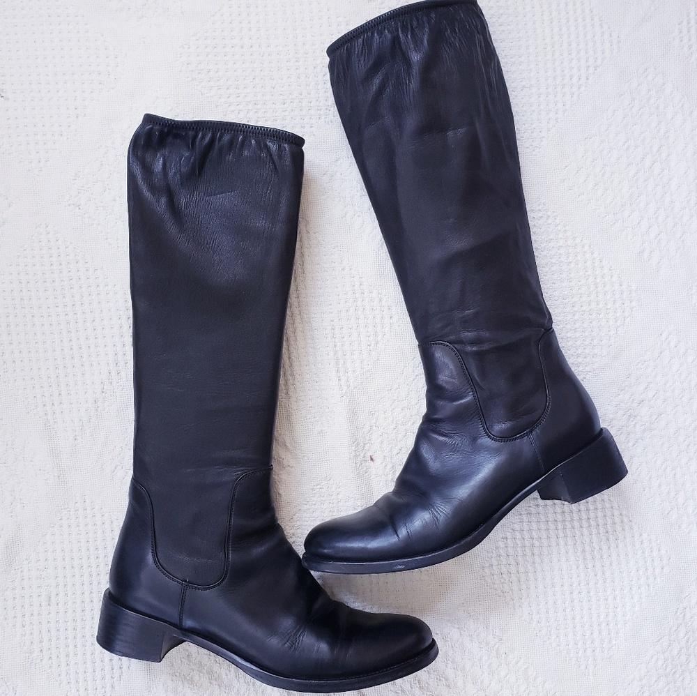 💥SALE💥PRADA leather knee high boots